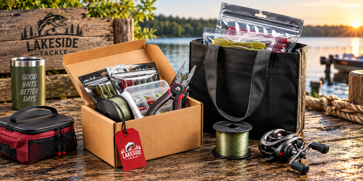 Fishing tackle packed and ready for local pickup