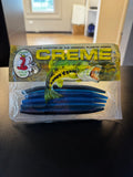 Creme Black and Blue Laminate 5 inch stick worms 5 pack