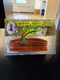 Creme Bama Craw 5 inch stick worms 5 pack