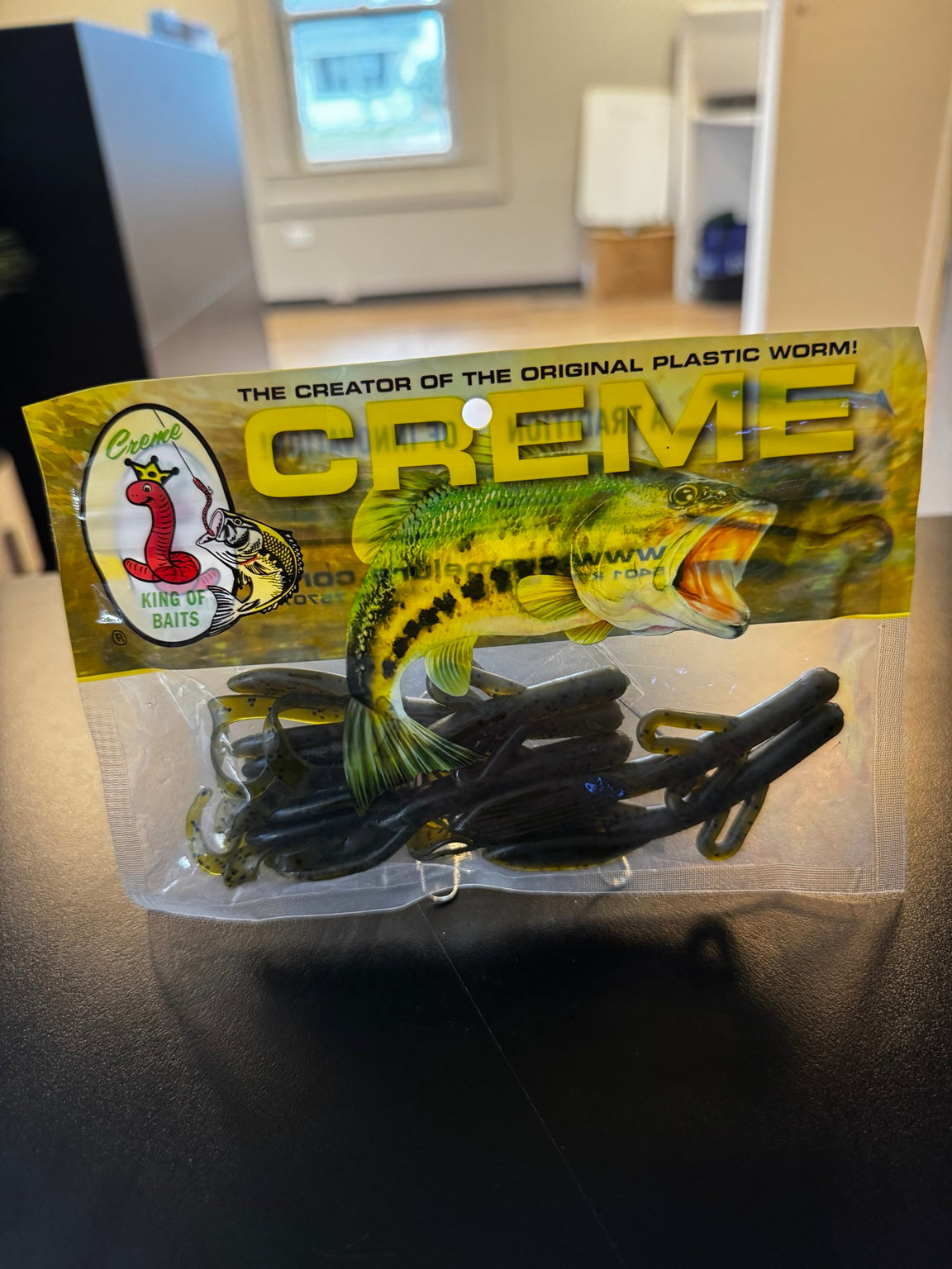 Creme 4 inch creature baits Green Pumpkin 5 pack