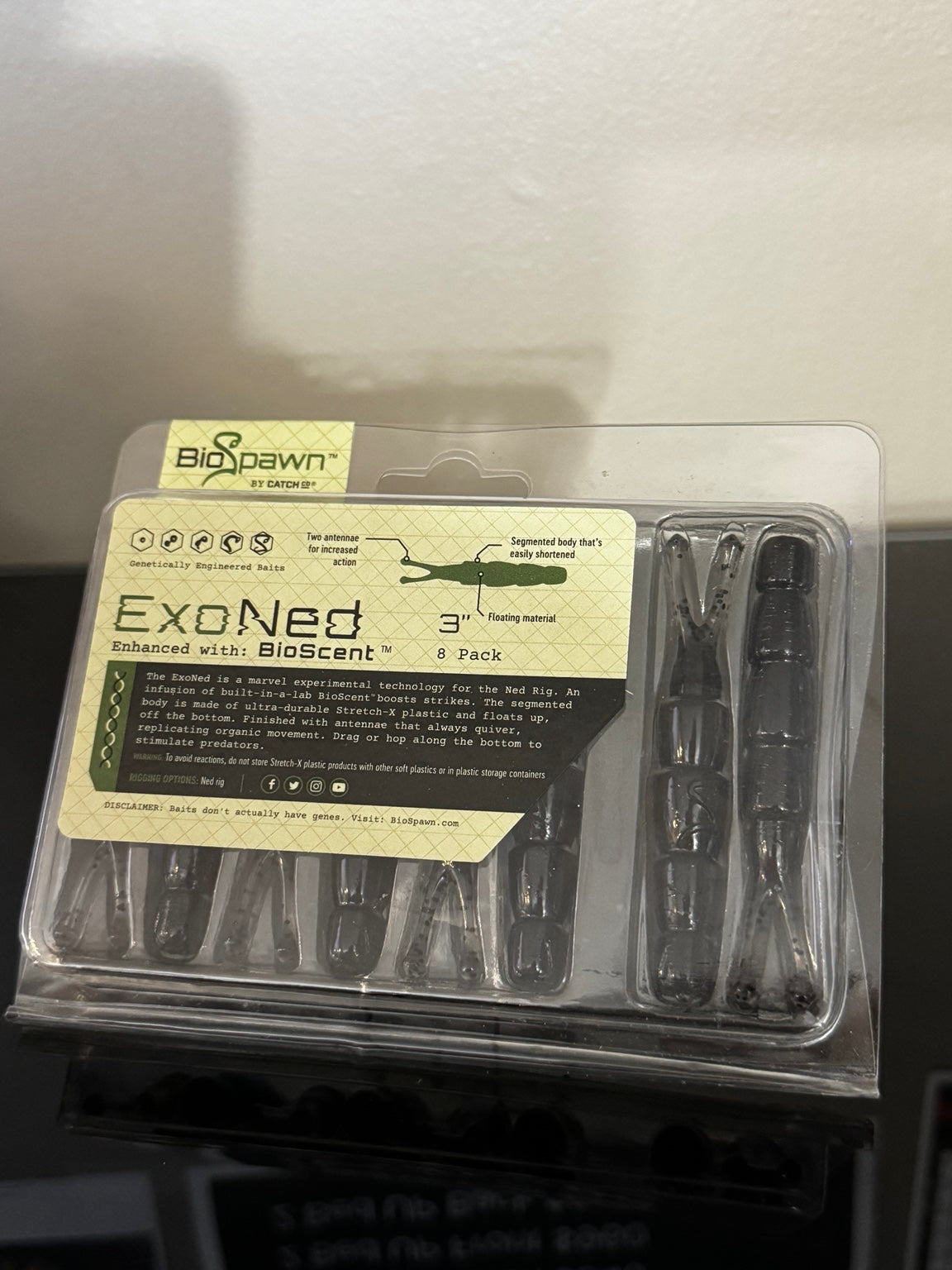 BioSpawn Exo Ned 3 inch Leech 8 pack