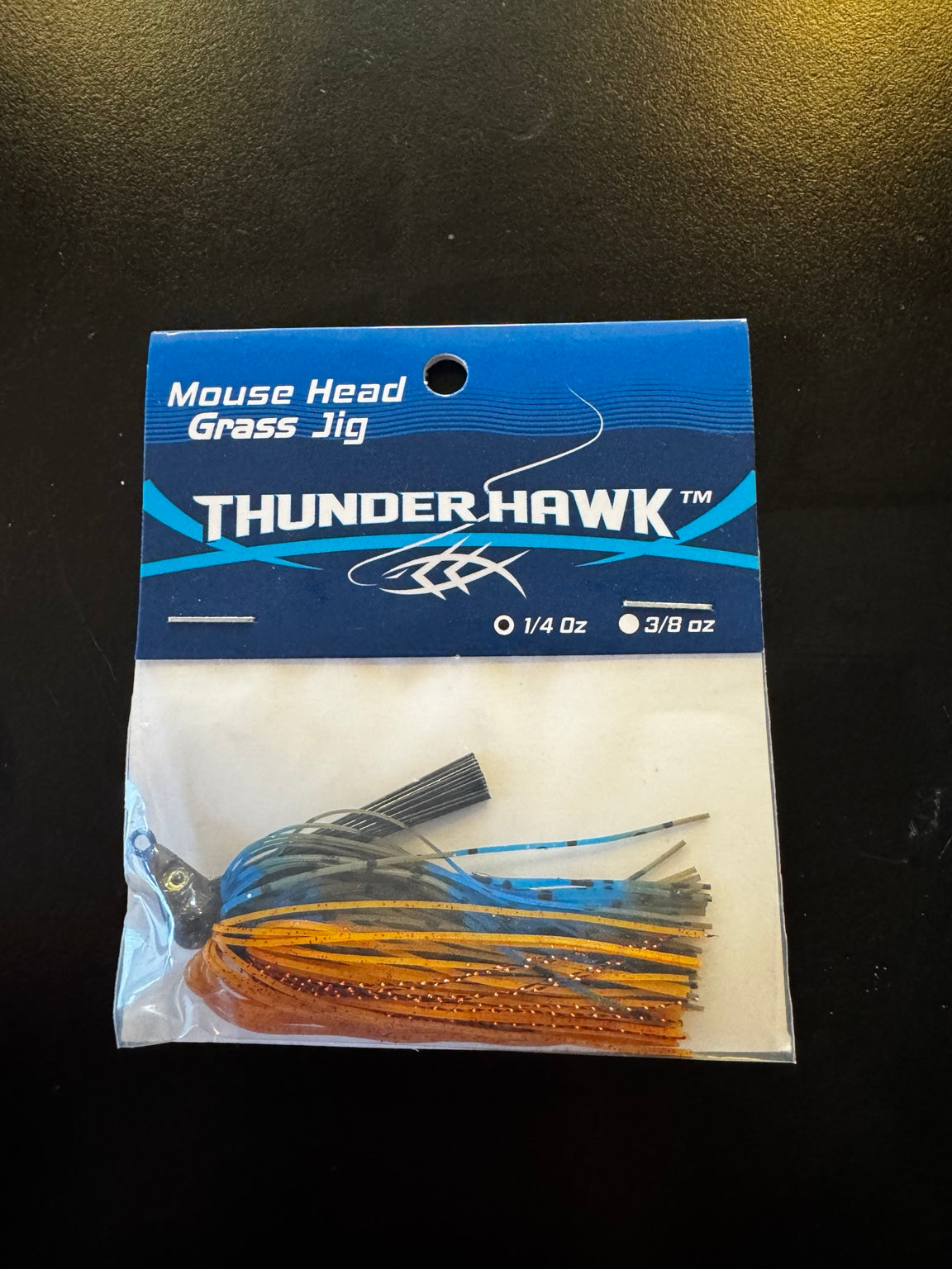 Thunder Hawk Mouse Head Grass Jig 1/4 oz in package