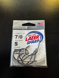 Eagle Claw Lazer Sharp 7/0 circle hooks five pack