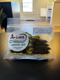 A-Game Custom Lures 3.5-inch Razor Craw in Green Pumpkin, 8-count package